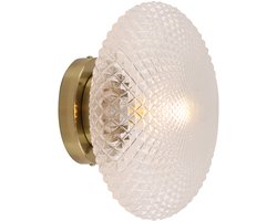 Olucia - Retro wandlamp messing, Valesca - Vorm: Rond