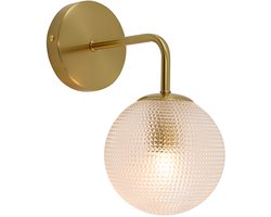 Olucia - Retro wandlamp transparant, Johnson - Vorm: Rond