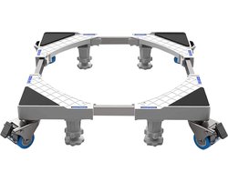 Olvy Home - Wasmachine Verhoger met Wielen - Wasmachine Opbouwmeubel - Wasmachine Sokkel - Kast - Tot 300 KG - Ook voor Droger, Koelkast, Vaatwasser en Vriezer