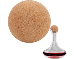 OLYCRAFT 10Cm Wijn Kurk Bal Grote Maat Houten Kurk Bal Stopper Natuurlijke Houten Kurk Bal Voor Wijnfles Accessoires Glas Karaf Stopper Karaf Stopper Fles Vervanging