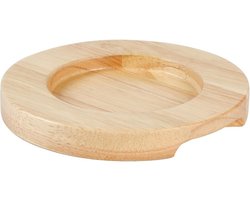 Olympia heveahouten onderzetter 11.5cm