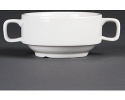 Olympia - Soepkoppen - Stapelbaar - Porselein - 40cl - 6 stuks