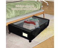 Omabeta Home Serie Onder-bed opbergcontainer – Stofdicht, Grote capaciteit, Eenvoudige montage, Multifunctioneel met wielen