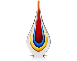 Omgoods - 9 Inch Handgeblazen Glas Sculptuur - Moderne Decoratie voor Woonkamer en Kantoor