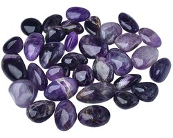 Omgoods - Amethist Steen Natuurlijke Kristallen Decoratieve Steentjes (100g)