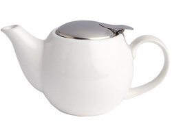 Omgoods - Cafe Theepot 510ml - Wit Steengoed voor Restaurant en Catering