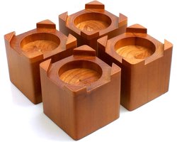 OmGoods - Dailygoody - Meubelverhogers - Tafelverhoger - Creëer extra opbergruimte - 4-deel set - Bed riser - Ideaal voor bedden en banken - Verhoog meubels met...
