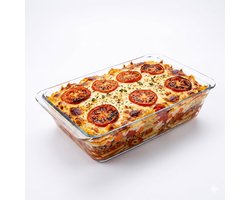 Omgoods - Grote Glazen Ovenschaal 5,4L - Vrij van Chemische Stoffen