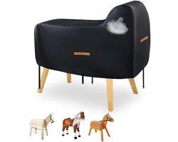 Omgoods - Houten Paard Beschermhoes 420D Oxford met Reflecterende Strepen