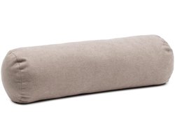 Omgoods - Rolkussen met Rits - Darco 60 x 20 cm Taupe voor Nekondersteuning en Decoratie