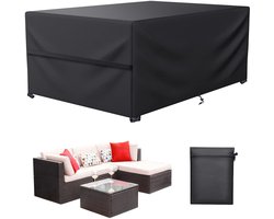 Omgoods- Tuinmeubelhoezen Waterdicht - Heavy Duty 600D Oxford-stof - Meubelhoes voor buiten - Anti-UV Bescherming - Winddicht - Veiligheidsbanden en Clips