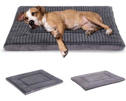 Omkeerbaar Hondenbedmat van Traagschuim - Zacht en Warm Huisdierkussen voor Kleine en Middelgrote Honden