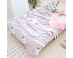 Omkeerbare Bedsprei voor Eenpersoons en Tweepersoons Bedden – Gewatteerde Sofadeken van Microvezel (200 x 220 cm)