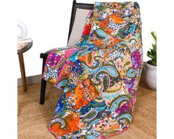 Omkeerbare Patchwork Gewatteerde Sprei - Stijl en Comfort voor je Bed