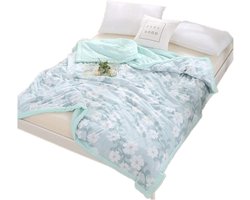 Omkeerbare super kingsize bedsprei - Gewatteerde dekens voor eenpersoons en tweepersoons bedden - Microvezel - 200 x 220 cm