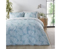 Omkeerbare Tweepersoons Dekbedovertrekset in Duck Egg