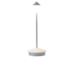 Omniexa Tafellamp - Mat Wit – Dimbaar & Draadloos – 3 Lichtstanden – LED Designlamp met TouchControl – Moderne Tafellamp voor Woonkamer, Horeca of Slaapkamer
