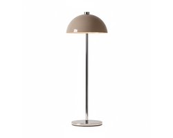 Omniexa - Tafellamp Taupe Bruin – Dimbaar & Draadloos – 3 Lichtstanden – LED Designlamp met TouchControl – Stijlvolle Tafellamp voor Woonkamer of Slaapkamer