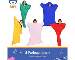 Omslagsok voor diepe druk therapie - Hyposensitiviteit - Geel - Maat M 100cm - ADHD en Autisme - Stress Verlichten - Speltherapie slaaptunnel 90x200
