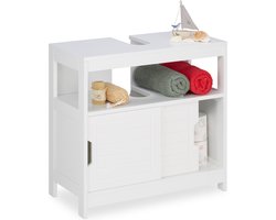 Onderbouwkast voor Wastafel - Extra Opbergruimte - Wit - MDF - 60,5 x 60 x 30 cm