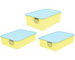Ondergoed Lade Organizer - Opbergverdeler Kledingkast - Kast Organiseren - Aanpasbare Vakken - 20.5D x 22B x 20.5H cm - Geel