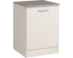 Onderkast Eko 60 cm met deur - wit - Parisot - Onderkasten - Wit - Spaanplaat - Onderkasten - Op voorraad