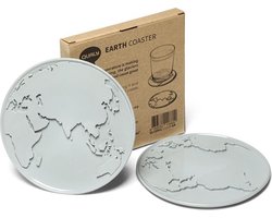 Onderleggers voor Glazen - Glasonderzetters voor op Tafel - Coasters - Grijs - Rond