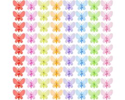 Ondersteuning voor Planten - Planten Clips - Set van 80 - Kleurrijk - Plastic - Orchideeën - Tuinieren - Klimplanten - Geschikt voor Wijnstokken - Rood en Groen - Vlinder Design