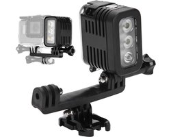 Onderwater videolamp met verstelbare LED-verlichting, waterdicht en compatibel met action camera's zoals SJ4000, SJ5000, ideaal voor onderwateropnames