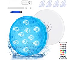 Onderwaterverlichting - Waterdichte LED-verlichting met Afstandsbediening - Zwembadverlichting - Led Licht - Nachtlichten - Kleur Veranderende Lichten voor Whirlpool - Aquarium - Vijver