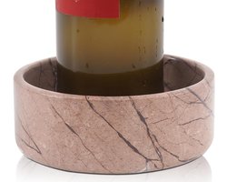 Onderzetter voor flessen - Natuurlijk marmer - 1 stuk - 5,5 inch