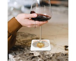 Onderzetters voor drankglazen - Set van 8 - Vilten onderzetters - Tafeldecoratie voor Aperol-liefhebbers - Oranje themafeest en carnaval decoratie - Kerstcadeau.