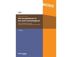 Onderzoek en beleid-reeks WODC 305 - Het decryptiebevel en het nemo-teneturbeginsel