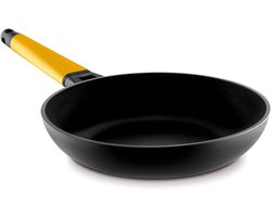 Ondiepe Ovenschotel - Braadslede Deksel - Koken Bakken - Gietaluminium Gelijkmatige Warmte - 20cm - Geel