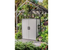 Ondis24 Keter Premier tuinkast, XXL gereedschapsschuur, gereedschapskast Tall Cabinet schuur, regenveilige tuinbox