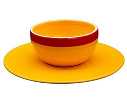 One Piece Strawhat Dienbladen rood-oranje Porselein Unisex - Anime, Fan merch