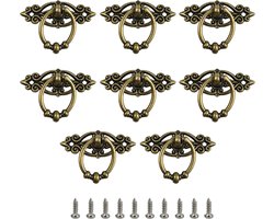 Oneay Set van 8 ladehandgrepen, 6,35 cm vintage kastgrepen, decoratieve meubelknoppen, geschikt voor kaptafels, kasten en kledingkasten.