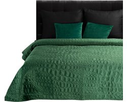 Oneiro’s luxe CROCO Beddensprei Groen - 220x240 cm – bedsprei 2 persoons - beige – beddengoed – slaapkamer – spreien – dekens – wonen – slapen