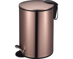 Oneiro's Luxe pedaalemmer Rosé Goud 3 L – ø17 x H25 - badkamer - keuken - kantoor – slaapkamer - BIO Plastic