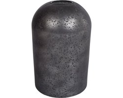 Oneiro’s Luxe Vaas Vaas "Ted" L zwart glas - ø 10x10x16cm  – binnen – buiten – luxe – accessoires – tuin – decoratie – bloemen – voor binnen – keramiek