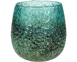 Oneiro’s Luxe Waxinelichthouder  ANY Blauw - 13x13x13 cm - kaarsenhouders - kaarsenhouder - waxinehouder - decoratie – woonaccessoires – theelichthouder – zwart – goud – zilver