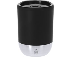 OneTrippel - Geïsoleerde beker van gerecycled materiaal - Duurzame drinkbeker - Geïsoleerde drinkbeker van 290 ml - Herbruikbare koffiebeker - Zero waste - Zwart