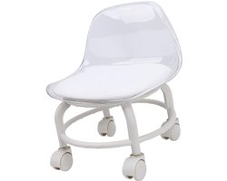 ONF3 - Lage Rollende Kruk - Multifunctioneel - Comfortabele Schoenkruk - Voetsteun - Pedicurestoel - Geschikt voor Thuisgebruik - Compact Model