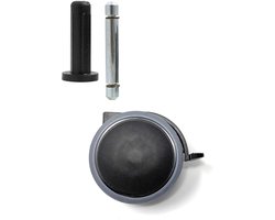 ONF3 - Meubelwielen - Zwenkwielen met rem - Vloerbescherming - Ø 63 mm - Draagvermogen 30 kg per rol - Geschikt voor kasten en tafels