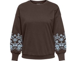 ONLY CARMAKOMA - CARBROOKE L/S O-NECK PRINT SWT JRS NOOS Dames Trui