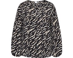 ONLY CARMAKOMA - CARVICA L/S V-NECK TOP WVN NOOS Dames T-shirt