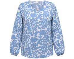 ONLY CARMAKOMA - CARVICA L/S V-NECK TOP WVN NOOS Dames T-shirt