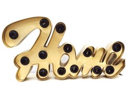 Only Natural fantastische grote letter lamp verlichting vintage stijl antiek koper 59 x 9 x 30 cm Home