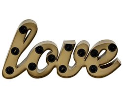 Only Natural fantastische grote letter lamp verlichting vintage stijl antiek koper 61 x 9 x 29.5 cm Love