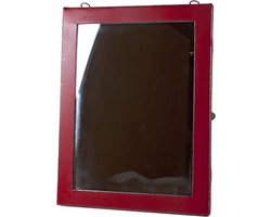 Only natural Spiegel Rood 33,5x26x1,5cm